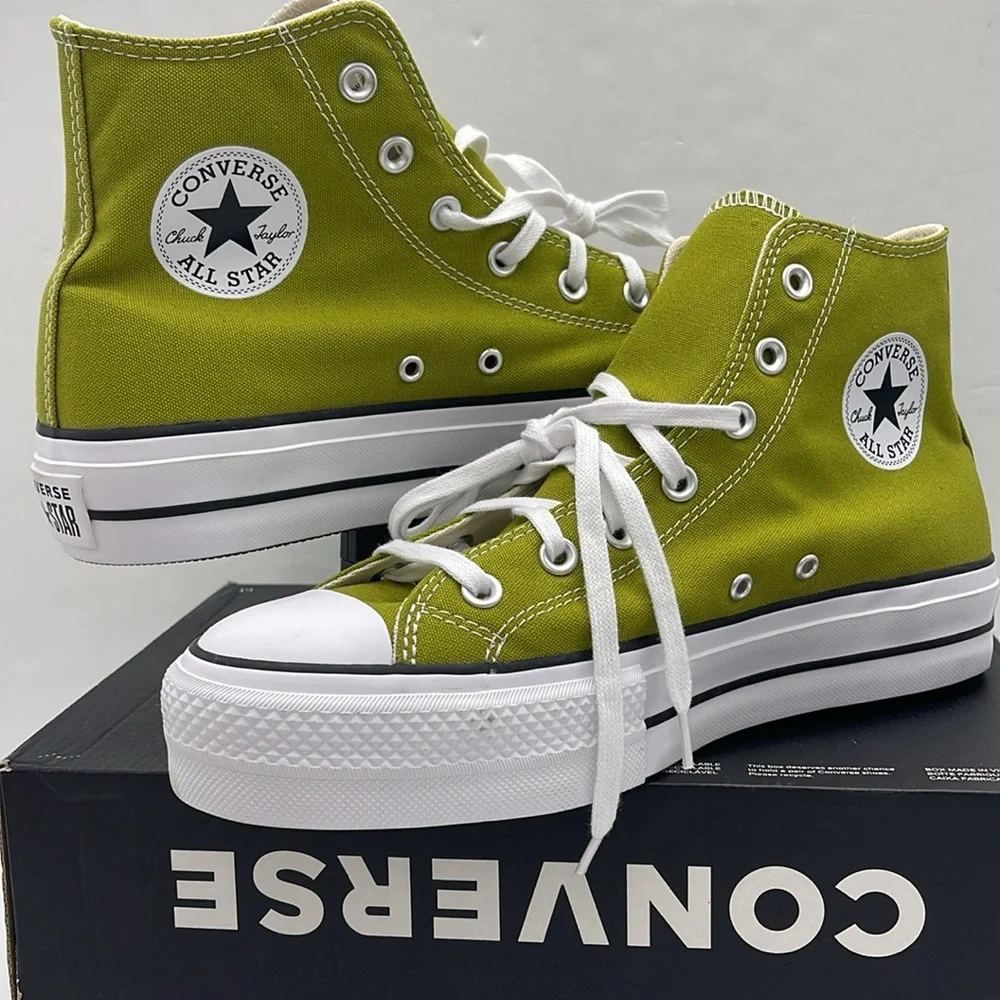 Converse WMNS High Top Platform Sneakers A08286F
CTAS LIFT HI MAGIC FOREST/WHITE - Picture 9 of 16